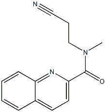 N-(2-cyanoethyl)-N-methylquinoline-2-carboxamide Structure