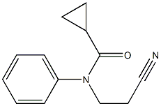 N-(2-cyanoethyl)-N-phenylcyclopropanecarboxamide 구조식 이미지