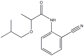 N-(2-cyanophenyl)-2-(2-methylpropoxy)propanamide 구조식 이미지