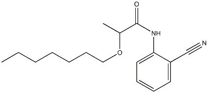 N-(2-cyanophenyl)-2-(heptyloxy)propanamide Structure