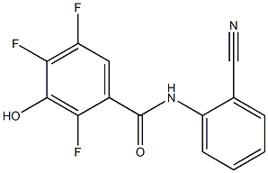 N-(2-cyanophenyl)-2,4,5-trifluoro-3-hydroxybenzamide Structure