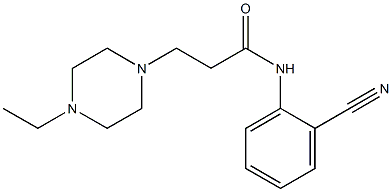 N-(2-cyanophenyl)-3-(4-ethylpiperazin-1-yl)propanamide 구조식 이미지