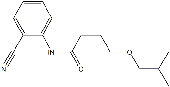 N-(2-cyanophenyl)-4-(2-methylpropoxy)butanamide Structure