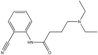 N-(2-cyanophenyl)-4-(diethylamino)butanamide 구조식 이미지