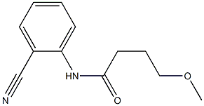 N-(2-cyanophenyl)-4-methoxybutanamide Structure