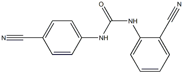 N-(2-cyanophenyl)-N'-(4-cyanophenyl)urea Structure