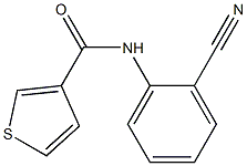 N-(2-cyanophenyl)thiophene-3-carboxamide 구조식 이미지