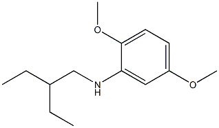 N-(2-ethylbutyl)-2,5-dimethoxyaniline 구조식 이미지