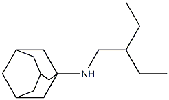 N-(2-ethylbutyl)adamantan-1-amine Structure