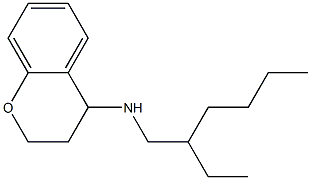 N-(2-ethylhexyl)-3,4-dihydro-2H-1-benzopyran-4-amine 구조식 이미지