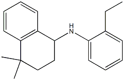 N-(2-ethylphenyl)-4,4-dimethyl-1,2,3,4-tetrahydronaphthalen-1-amine 구조식 이미지