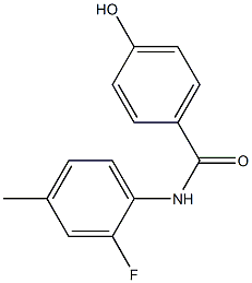 N-(2-fluoro-4-methylphenyl)-4-hydroxybenzamide 구조식 이미지