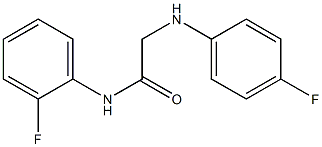 N-(2-fluorophenyl)-2-[(4-fluorophenyl)amino]acetamide 구조식 이미지