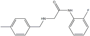 N-(2-fluorophenyl)-2-{[(4-methylphenyl)methyl]amino}acetamide Structure