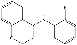 N-(2-fluorophenyl)-3,4-dihydro-2H-1-benzopyran-4-amine 구조식 이미지