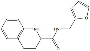 N-(2-furylmethyl)-1,2,3,4-tetrahydroquinoline-2-carboxamide 구조식 이미지