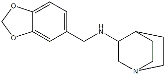 N-(2H-1,3-benzodioxol-5-ylmethyl)-1-azabicyclo[2.2.2]octan-3-amine 구조식 이미지