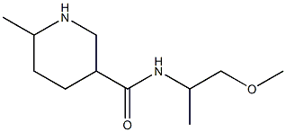 N-(2-methoxy-1-methylethyl)-6-methylpiperidine-3-carboxamide 구조식 이미지