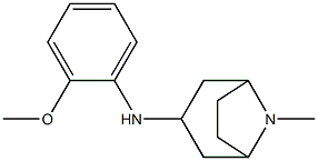 N-(2-methoxyphenyl)-8-methyl-8-azabicyclo[3.2.1]octan-3-amine 구조식 이미지