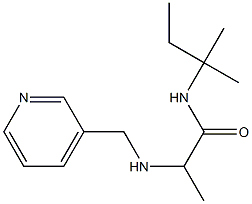 N-(2-methylbutan-2-yl)-2-[(pyridin-3-ylmethyl)amino]propanamide 구조식 이미지