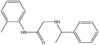 N-(2-methylphenyl)-2-[(1-phenylethyl)amino]acetamide Structure