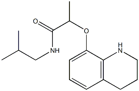 N-(2-methylpropyl)-2-(1,2,3,4-tetrahydroquinolin-8-yloxy)propanamide 구조식 이미지