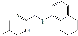 N-(2-methylpropyl)-2-(5,6,7,8-tetrahydronaphthalen-1-ylamino)propanamide Structure