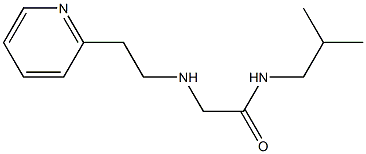 N-(2-methylpropyl)-2-{[2-(pyridin-2-yl)ethyl]amino}acetamide 구조식 이미지