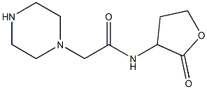 N-(2-oxooxolan-3-yl)-2-(piperazin-1-yl)acetamide 구조식 이미지