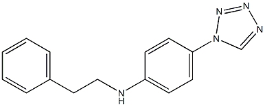 N-(2-phenylethyl)-4-(1H-1,2,3,4-tetrazol-1-yl)aniline Structure