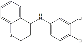 N-(3,4-dichlorophenyl)-3,4-dihydro-2H-1-benzothiopyran-4-amine 구조식 이미지