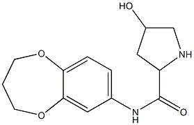 N-(3,4-dihydro-2H-1,5-benzodioxepin-7-yl)-4-hydroxypyrrolidine-2-carboxamide Structure