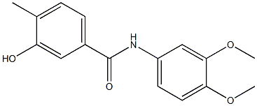 N-(3,4-dimethoxyphenyl)-3-hydroxy-4-methylbenzamide 구조식 이미지