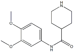 N-(3,4-dimethoxyphenyl)piperidine-4-carboxamide 구조식 이미지