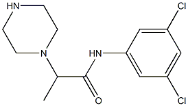 N-(3,5-dichlorophenyl)-2-(piperazin-1-yl)propanamide 구조식 이미지