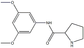 N-(3,5-dimethoxyphenyl)pyrrolidine-2-carboxamide 구조식 이미지