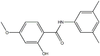 N-(3,5-dimethylphenyl)-2-hydroxy-4-methoxybenzamide 구조식 이미지