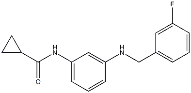 N-(3-{[(3-fluorophenyl)methyl]amino}phenyl)cyclopropanecarboxamide Structure