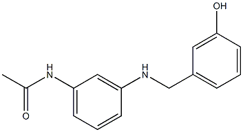 N-(3-{[(3-hydroxyphenyl)methyl]amino}phenyl)acetamide 구조식 이미지