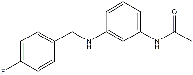 N-(3-{[(4-fluorophenyl)methyl]amino}phenyl)acetamide Structure