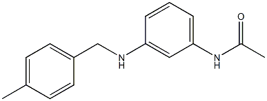 N-(3-{[(4-methylphenyl)methyl]amino}phenyl)acetamide 구조식 이미지