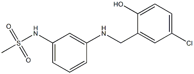 N-(3-{[(5-chloro-2-hydroxyphenyl)methyl]amino}phenyl)methanesulfonamide Structure