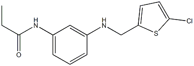 N-(3-{[(5-chlorothiophen-2-yl)methyl]amino}phenyl)propanamide 구조식 이미지