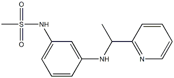 N-(3-{[1-(pyridin-2-yl)ethyl]amino}phenyl)methanesulfonamide Structure