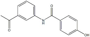N-(3-acetylphenyl)-4-hydroxybenzamide Structure