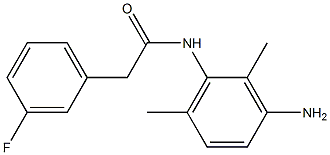 N-(3-amino-2,6-dimethylphenyl)-2-(3-fluorophenyl)acetamide 구조식 이미지
