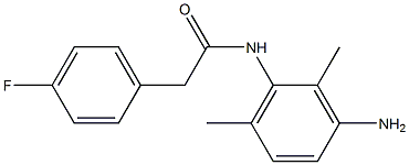 N-(3-amino-2,6-dimethylphenyl)-2-(4-fluorophenyl)acetamide 구조식 이미지