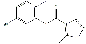 N-(3-amino-2,6-dimethylphenyl)-5-methylisoxazole-4-carboxamide 구조식 이미지