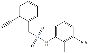 N-(3-amino-2-methylphenyl)-1-(2-cyanophenyl)methanesulfonamide 구조식 이미지