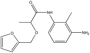 N-(3-amino-2-methylphenyl)-2-(2-furylmethoxy)propanamide 구조식 이미지